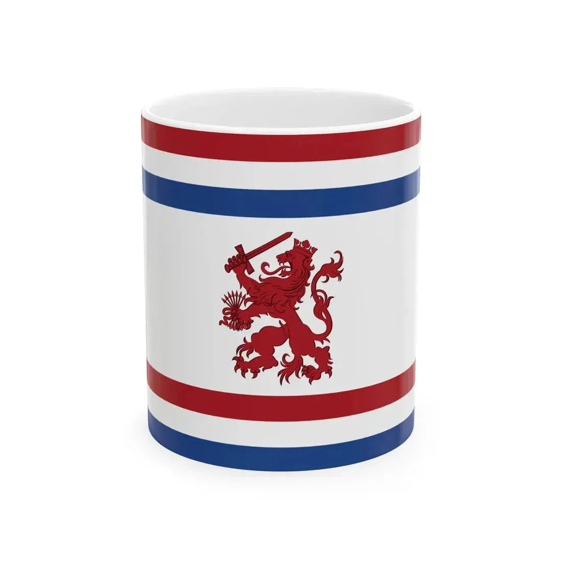 Reconstructie Onderscheidingsvlag Minister van Defensie Nederland KL 1939-1957 (Netherlands) White Coffee Mug 11oz - Go Mug Yourself