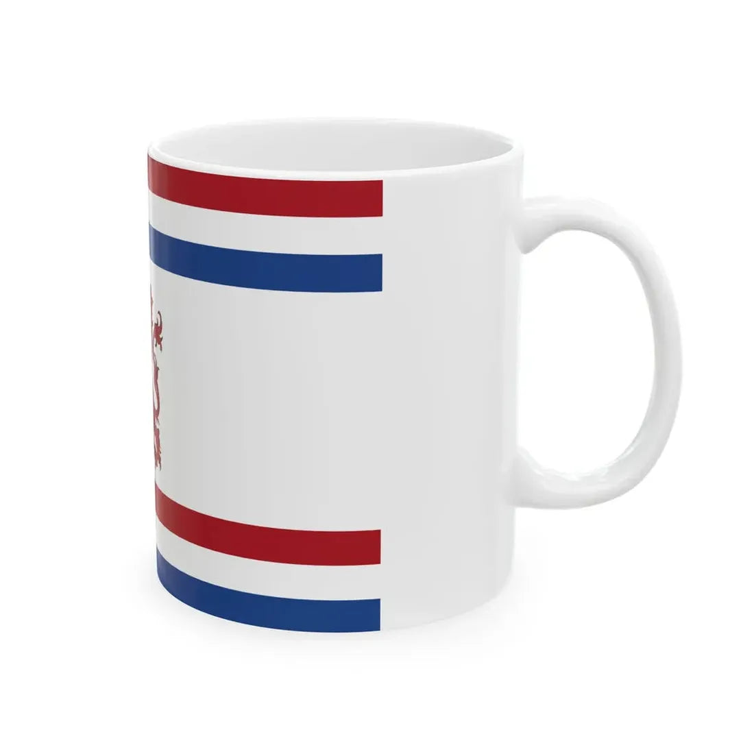 Reconstructie Onderscheidingsvlag Minister van Defensie Nederland KL 1939-1957 (Netherlands) White Coffee Mug - Go Mug Yourself