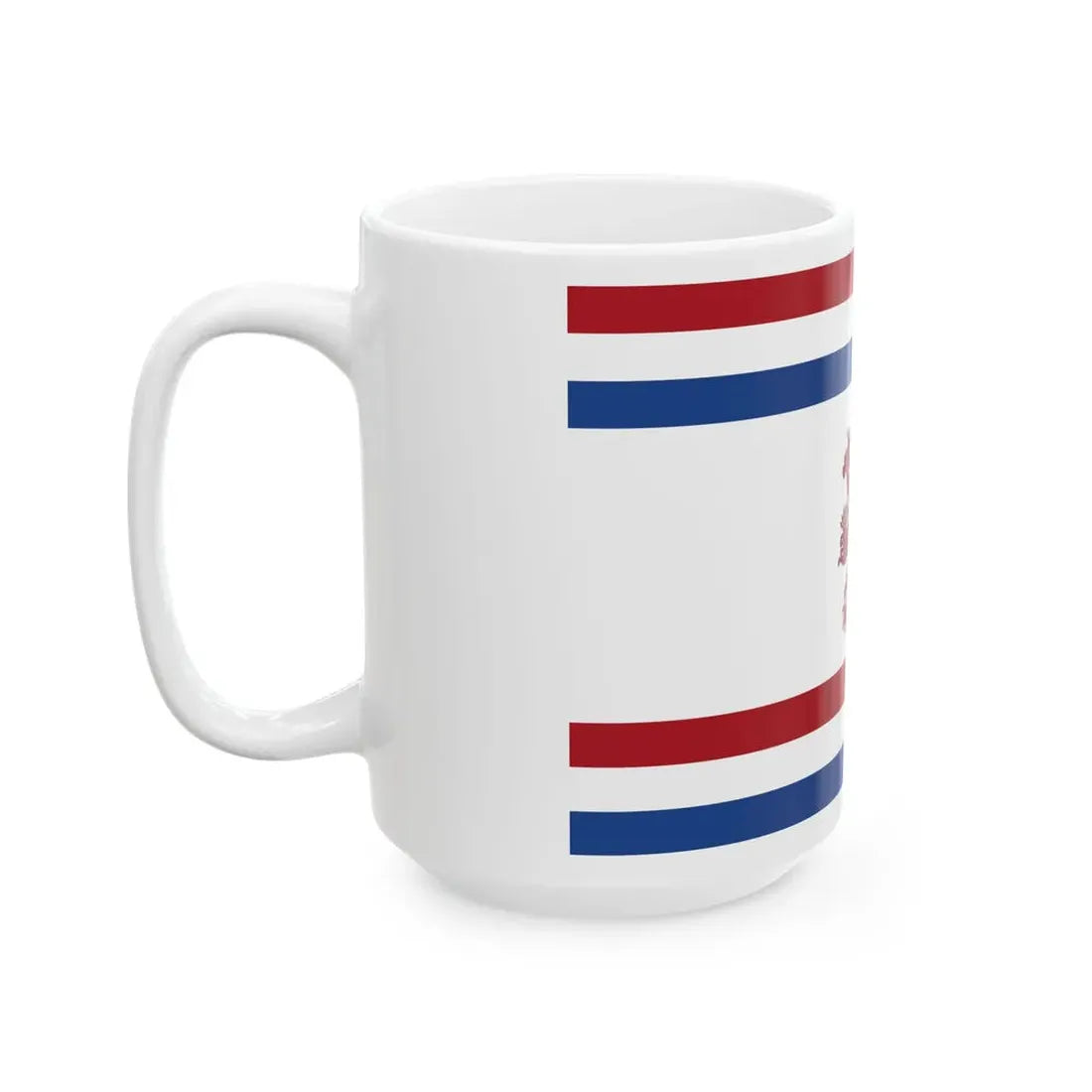 Reconstructie Onderscheidingsvlag Minister van Defensie Nederland KL 1939-1957 (Netherlands) White Coffee Mug - Go Mug Yourself