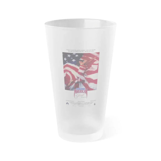 RED BLOODED AMERICAN GIRL 1990 Movie Poster - Frosted Pint Glass 16oz Default Title - Go Mug Yourself