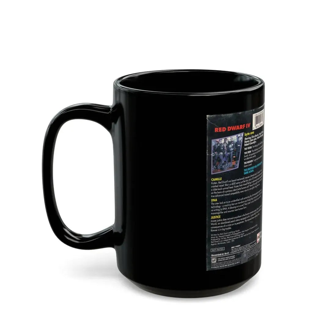 RED DWARF IV CAMILLE (VHS COVER) - Black Coffee Mug - Go Mug Yourself