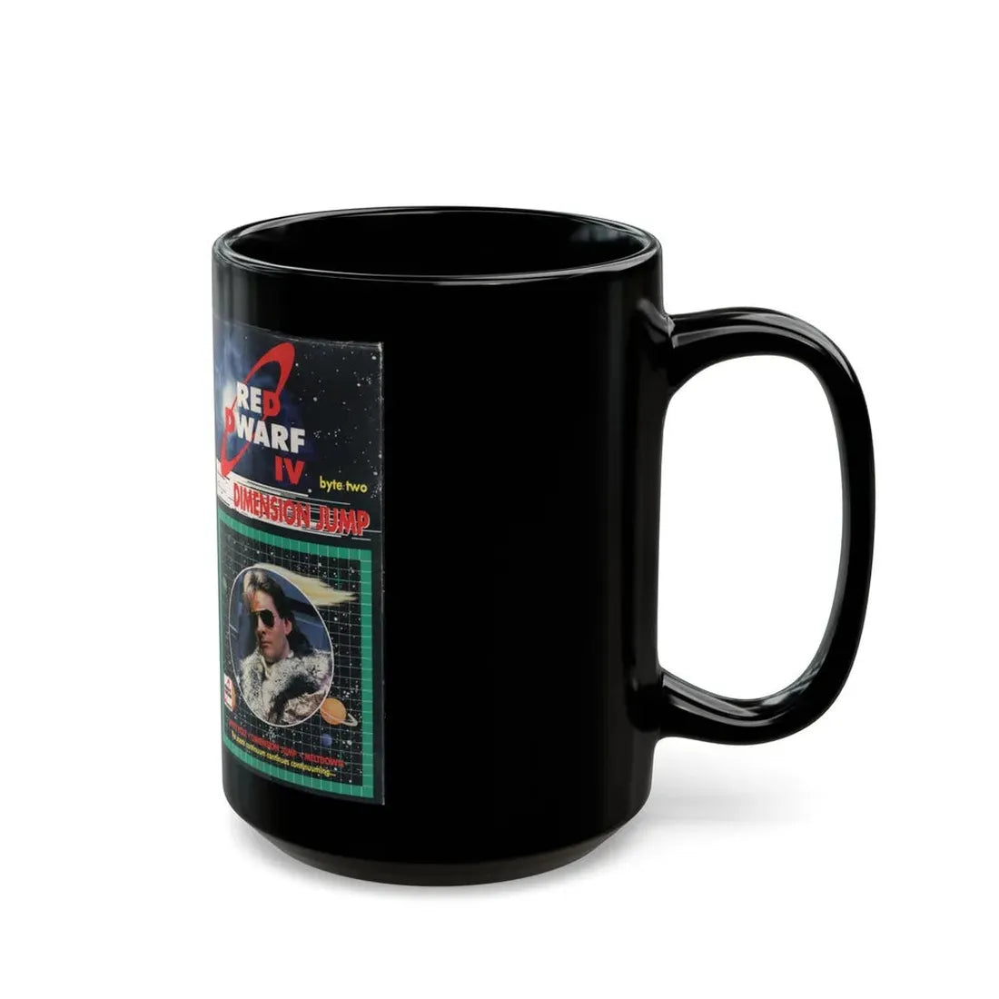 RED DWARF IV DIMENSION JUMP (VHS COVER) - Black Coffee Mug - Go Mug Yourself