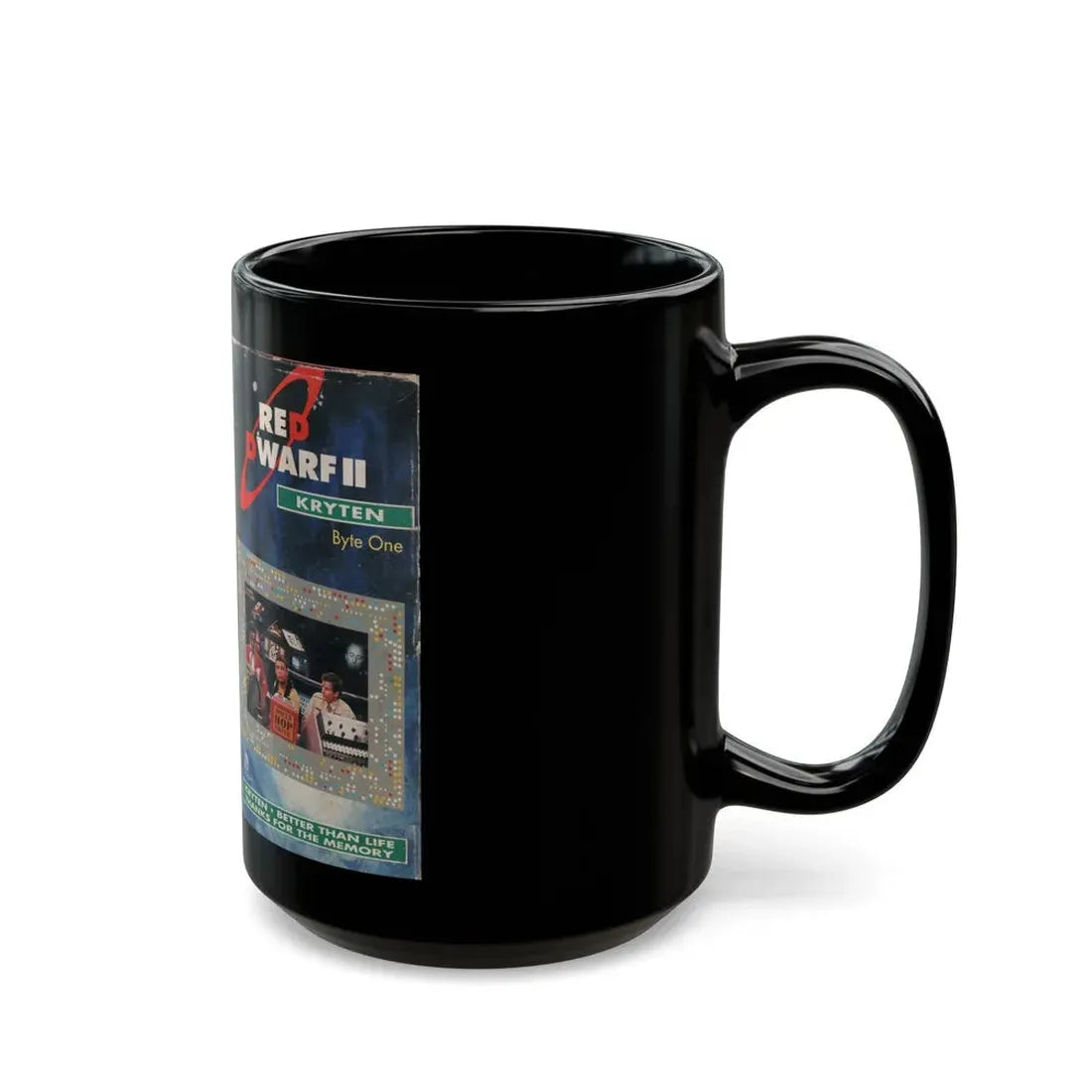 RED DWARF KRYTEN (VHS COVER) - Black Coffee Mug - Go Mug Yourself