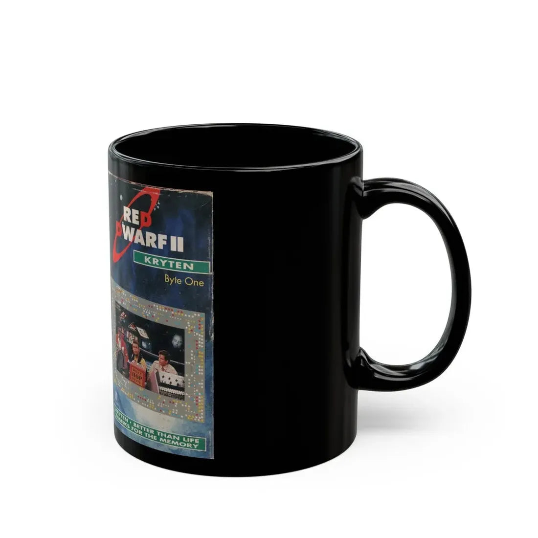 RED DWARF KRYTEN (VHS COVER) - Black Coffee Mug - Go Mug Yourself