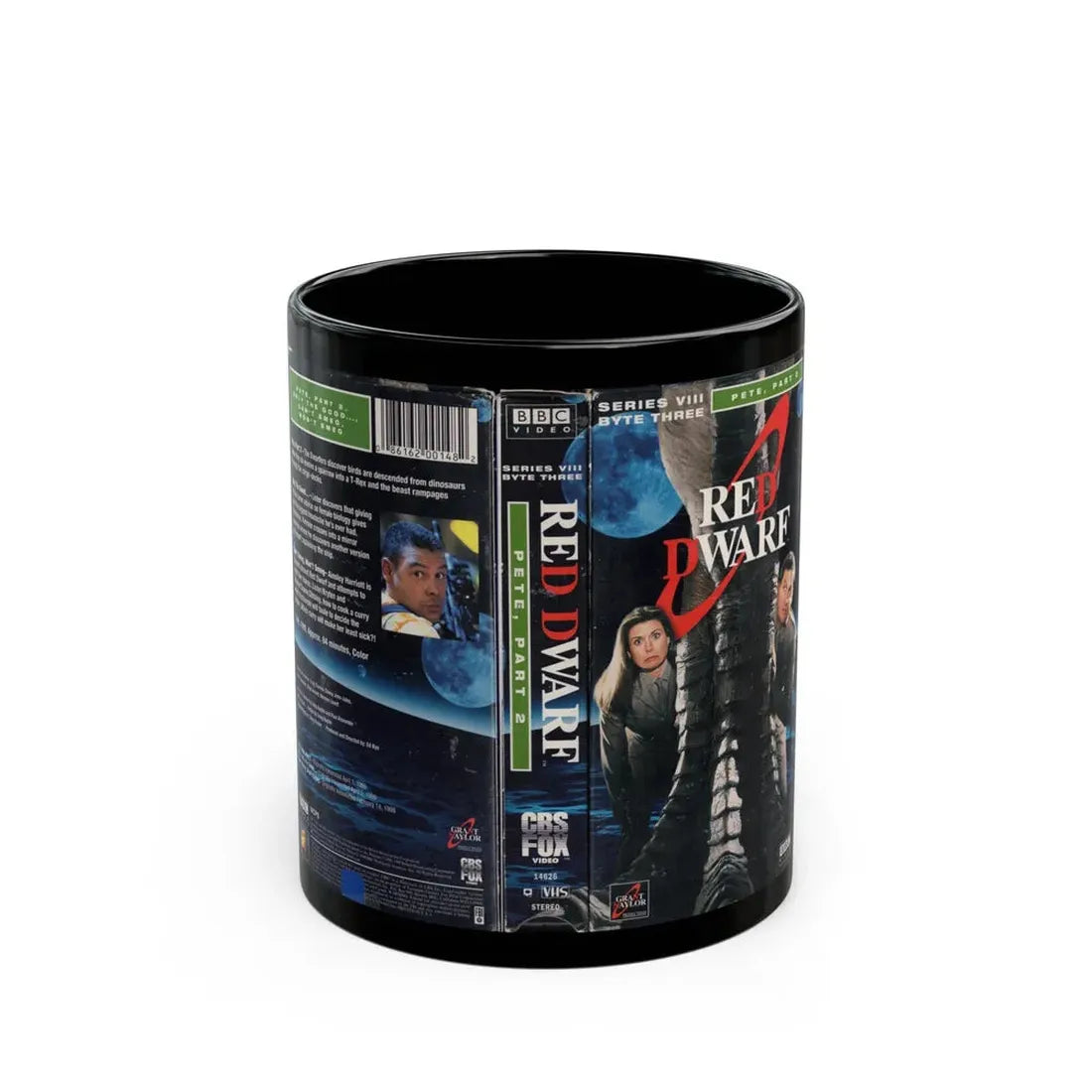 RED DWARF PETE PART 2 (VHS COVER) - Black Coffee Mug 11oz - Go Mug Yourself