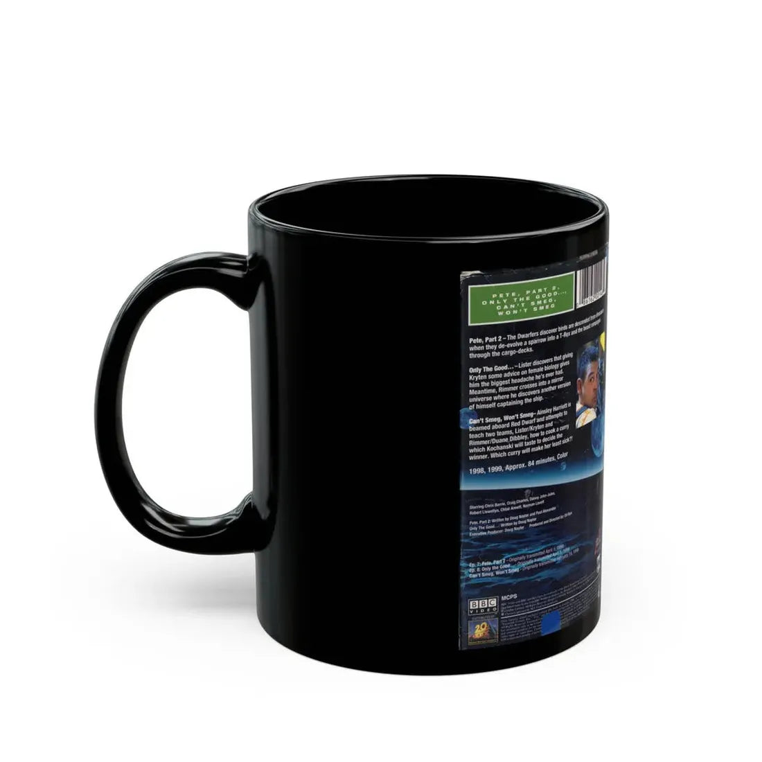 RED DWARF PETE PART 2 (VHS COVER) - Black Coffee Mug - Go Mug Yourself