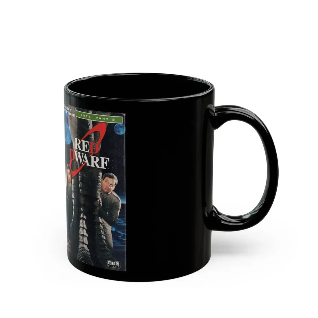 RED DWARF PETE PART 2 (VHS COVER) - Black Coffee Mug - Go Mug Yourself