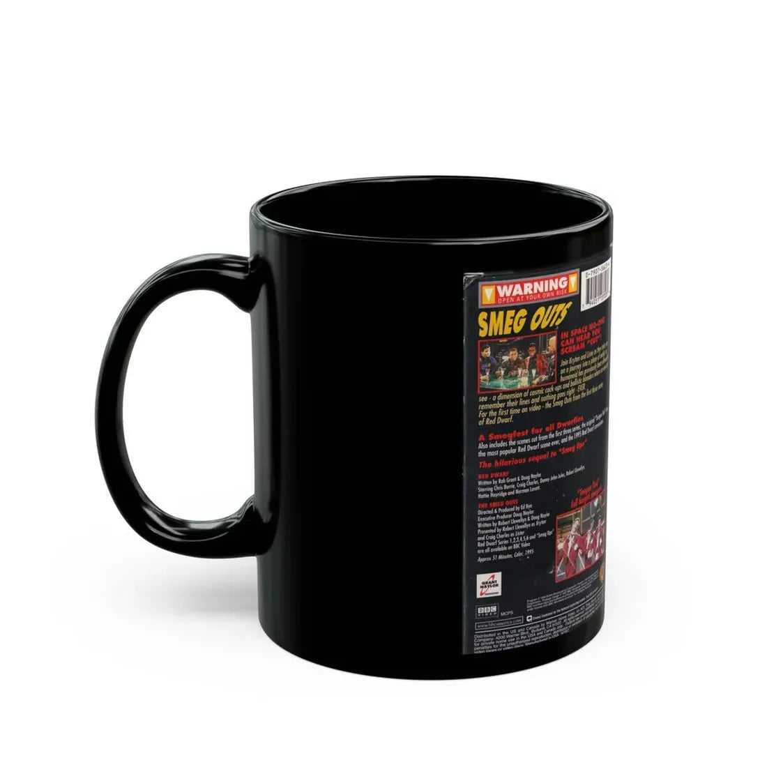 RED DWARF SMEG OUTS (VHS COVER) - Black Coffee Mug - Go Mug Yourself