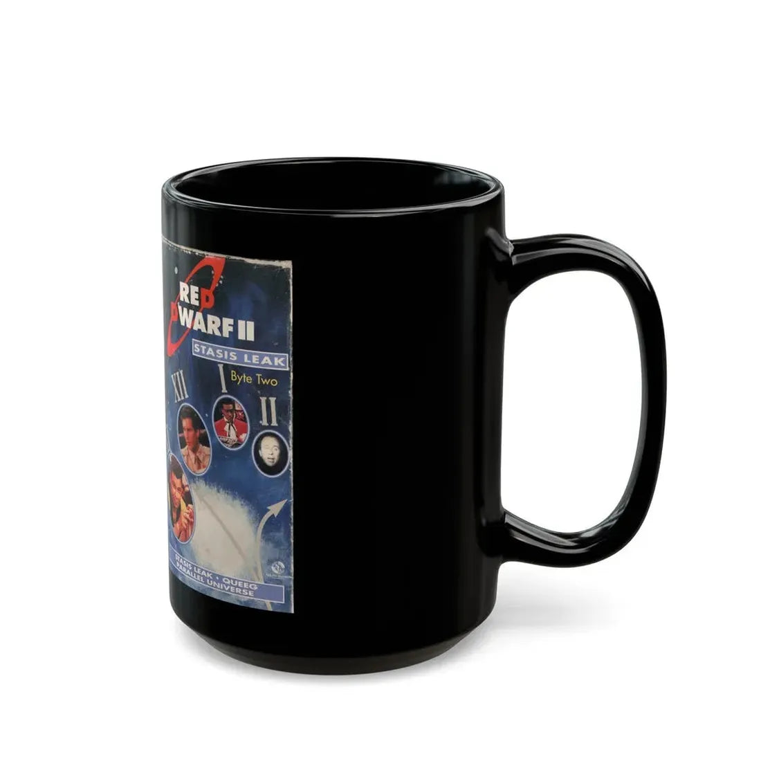 RED DWARF STASIS LEAK (VHS COVER) - Black Coffee Mug - Go Mug Yourself