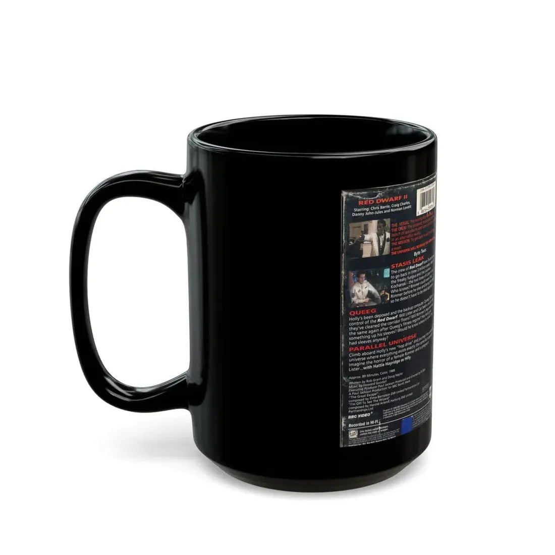 RED DWARF STASIS LEAK (VHS COVER) - Black Coffee Mug - Go Mug Yourself