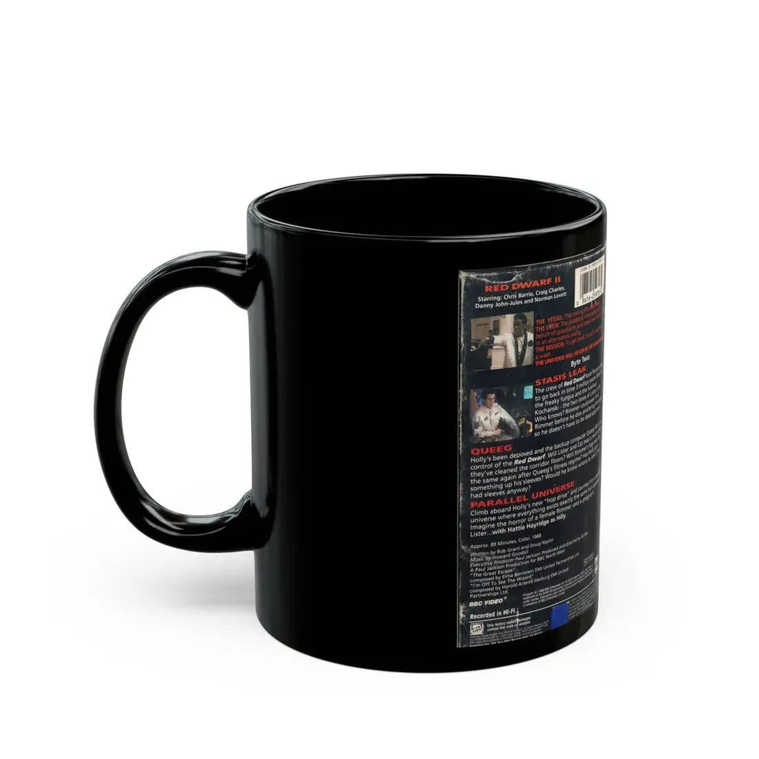 RED DWARF STASIS LEAK (VHS COVER) - Black Coffee Mug - Go Mug Yourself