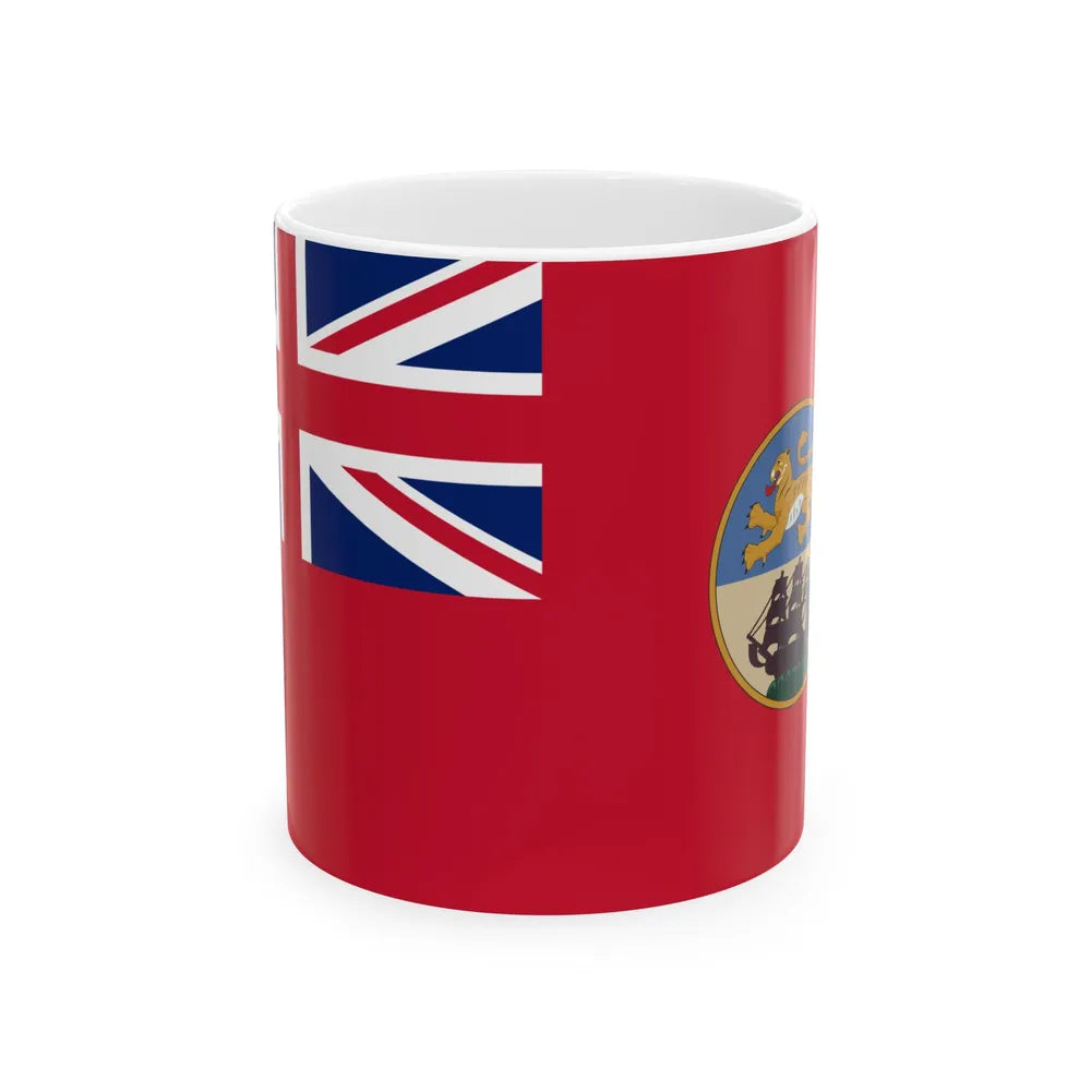 Red Ensign of British Bengal (Bangladesh) White Coffee Mug 11oz - Go Mug Yourself