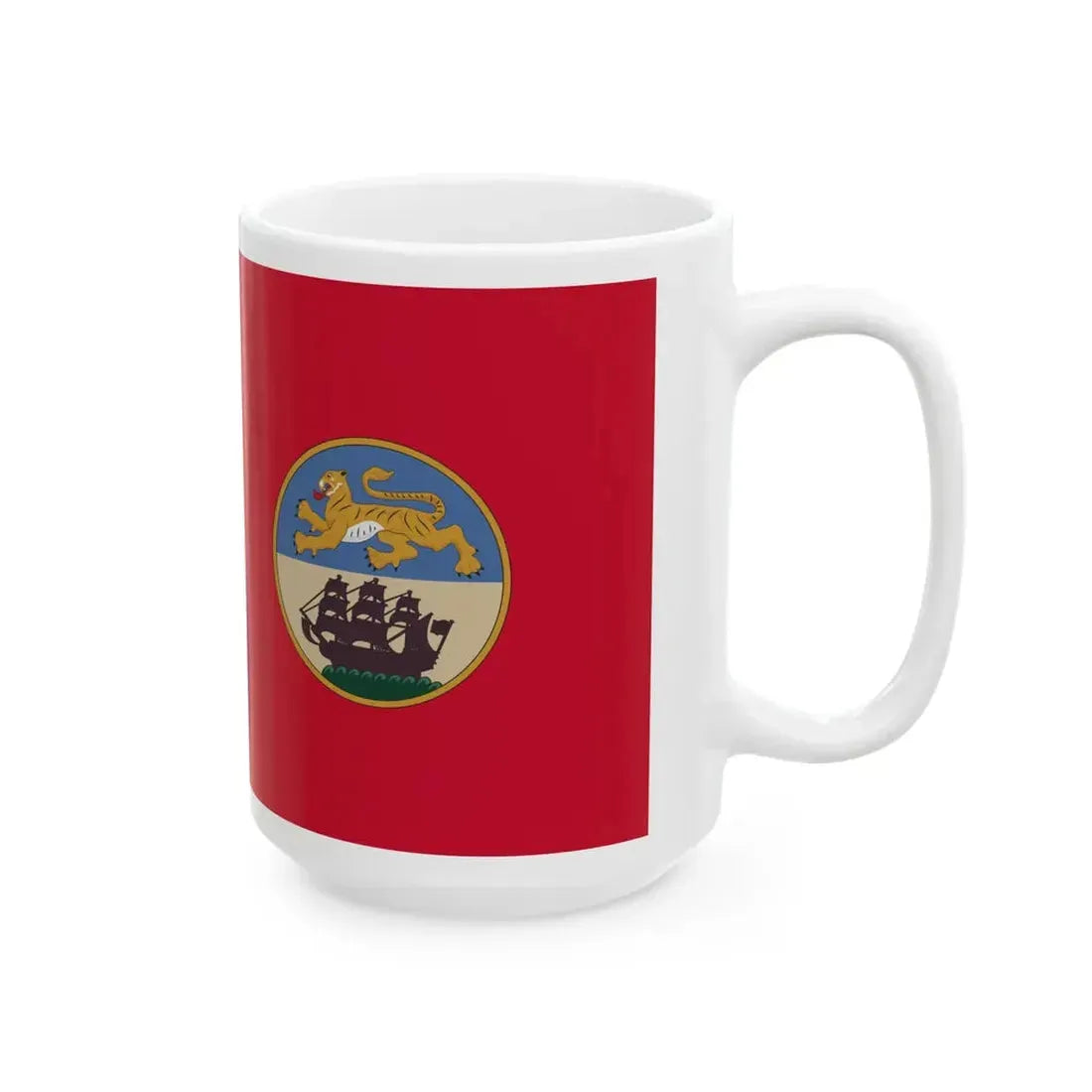 Red Ensign of British Bengal (Bangladesh) White Coffee Mug - Go Mug Yourself
