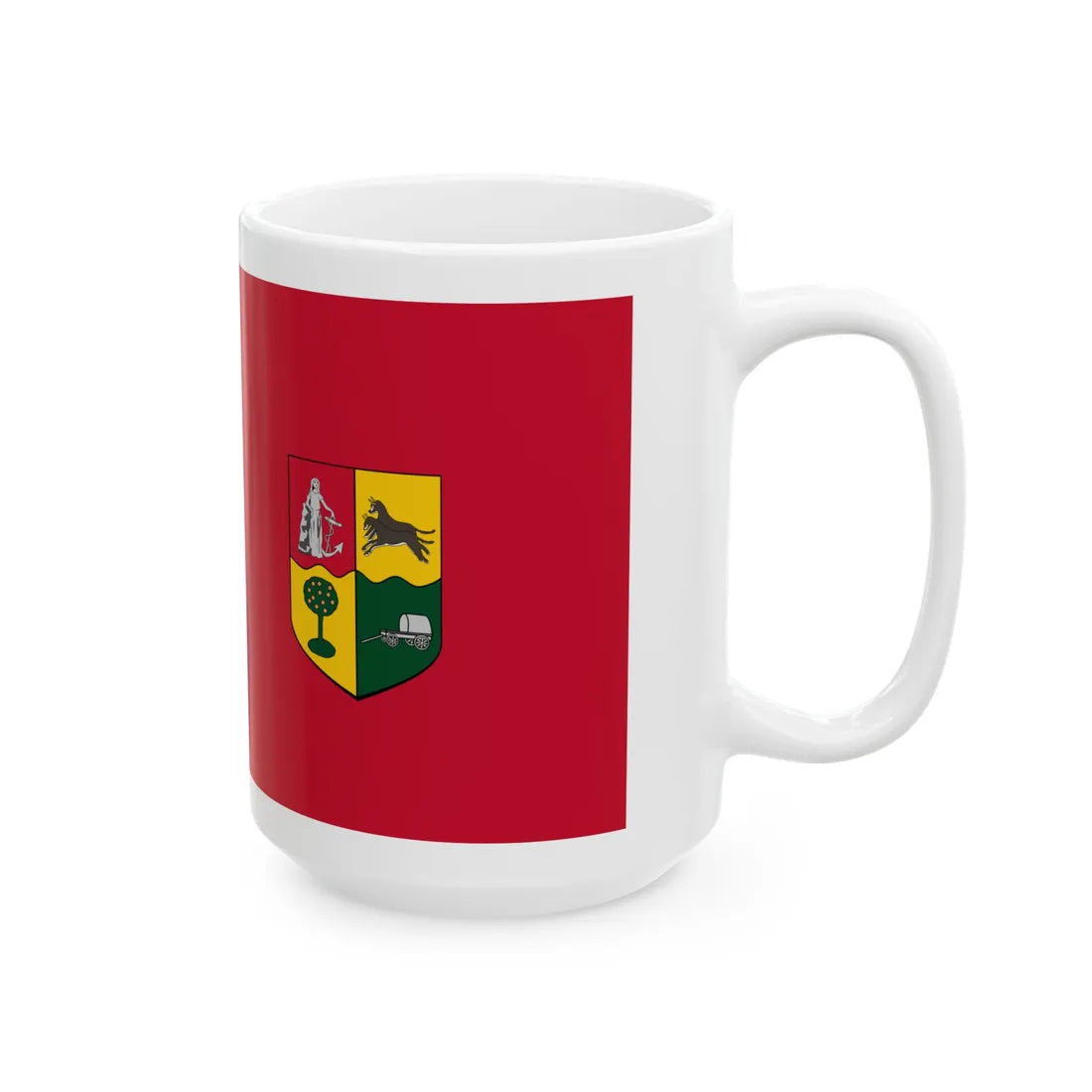 Red Ensign of South Africa 1910-1912 (South Africa) White Coffee Mug - Go Mug Yourself