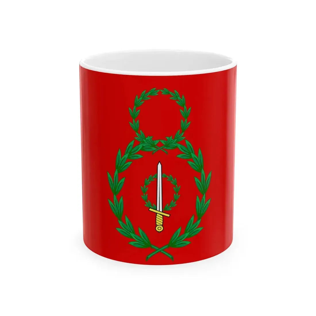 Red flag of Batavia Verlag von Krais und Hoffmann (Netherlands) White Coffee Mug 11oz - Go Mug Yourself