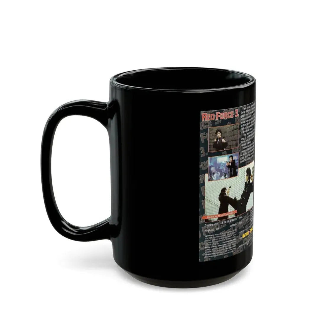 RED FORCE 3 CYNTHIA KHAN (VHS COVER) - Black Coffee Mug - Go Mug Yourself