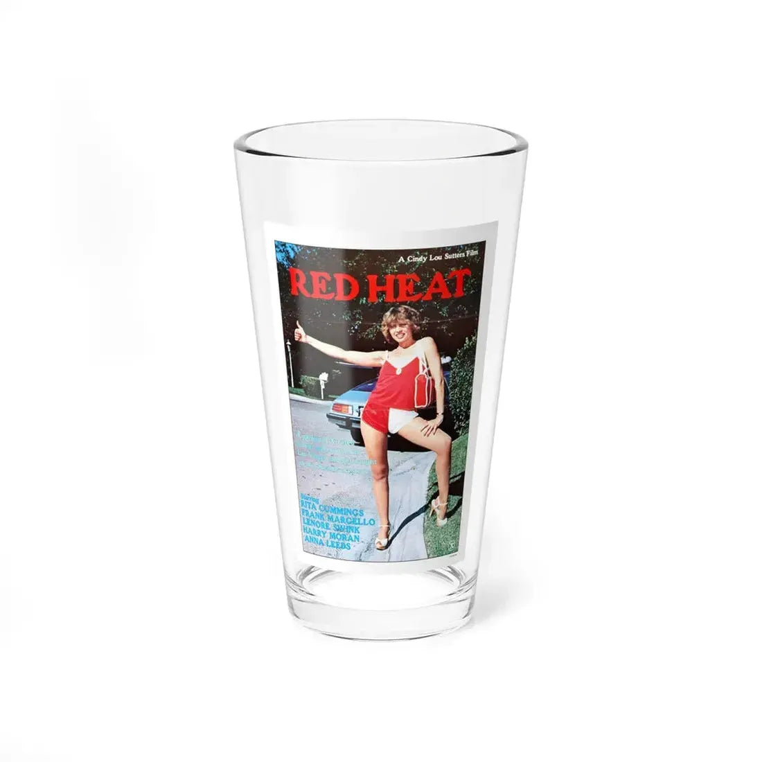 RED HEAT 1975 Movie Poster - Pint Glass 16oz 16oz - Go Mug Yourself