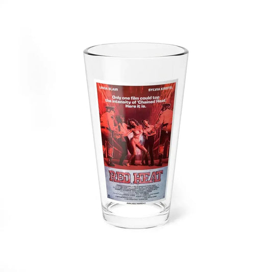 RED HEAT 1988 Movie Poster - Pint Glass 16oz 16oz - Go Mug Yourself