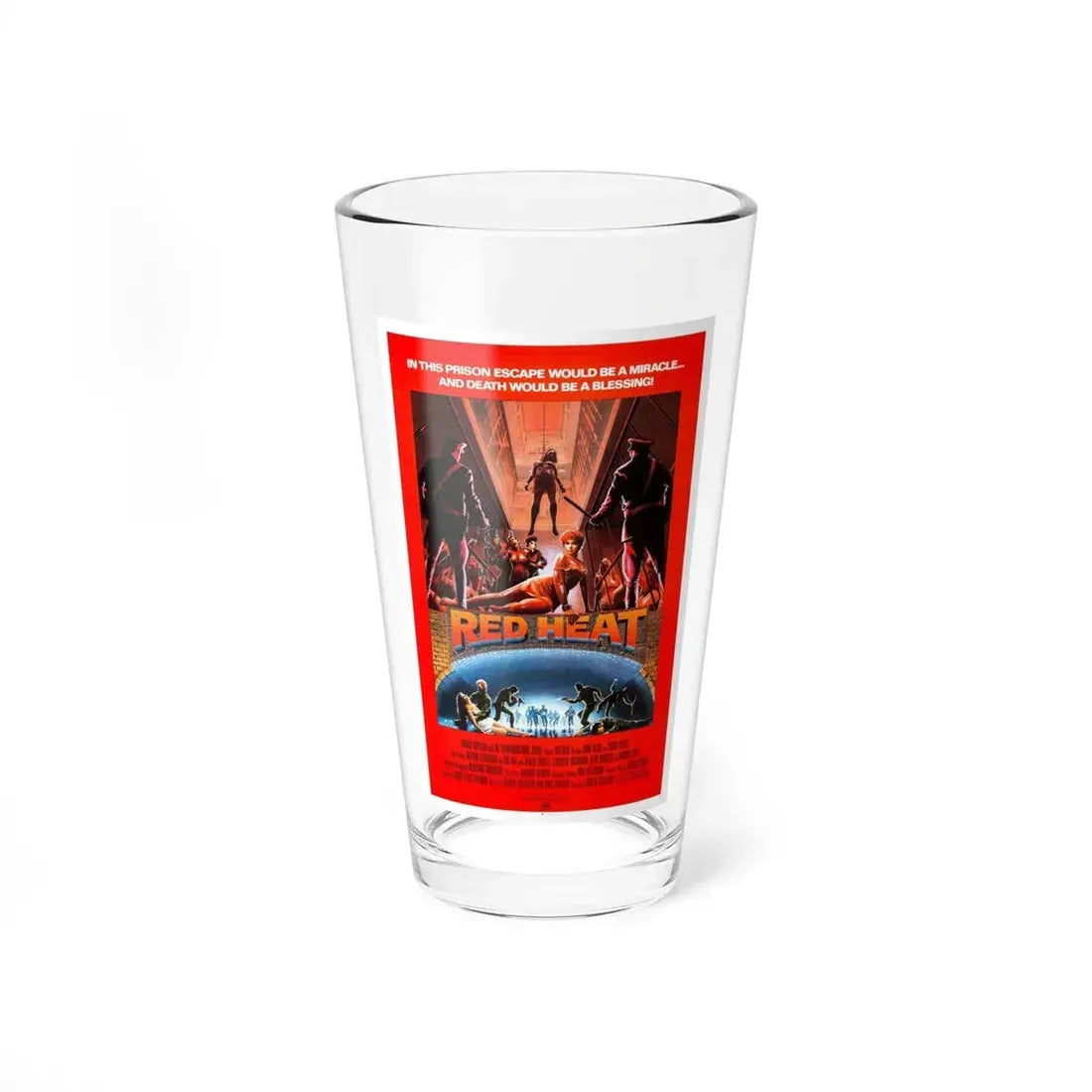 RED HEAT (2) 1988 Movie Poster - Pint Glass 16oz 16oz - Go Mug Yourself