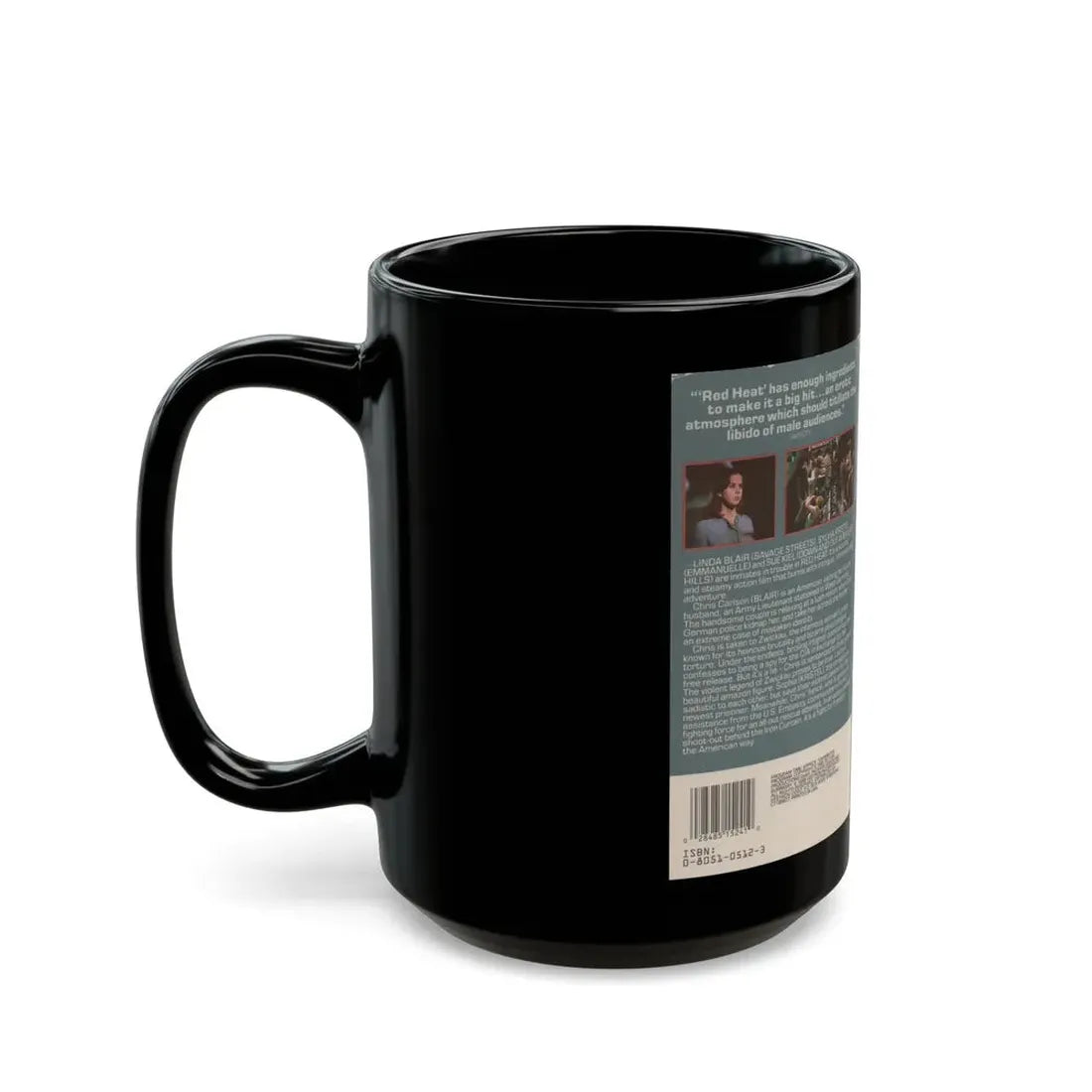 RED HEAT (VHS COVER) - Black Coffee Mug - Go Mug Yourself