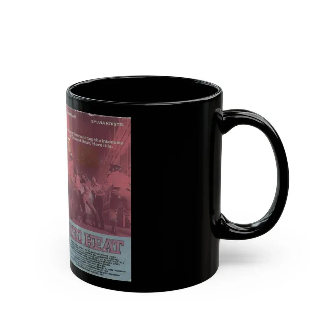 RED HEAT (VHS COVER) - Black Coffee Mug - Go Mug Yourself