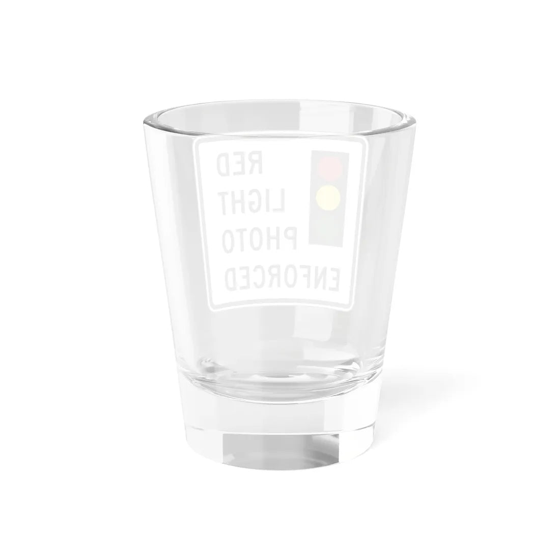 RED PHOTO ENFORCED Delaware R10-19-DE (Delaware) (Road Sign) Shot Glass 1.5oz - Go Mug Yourself