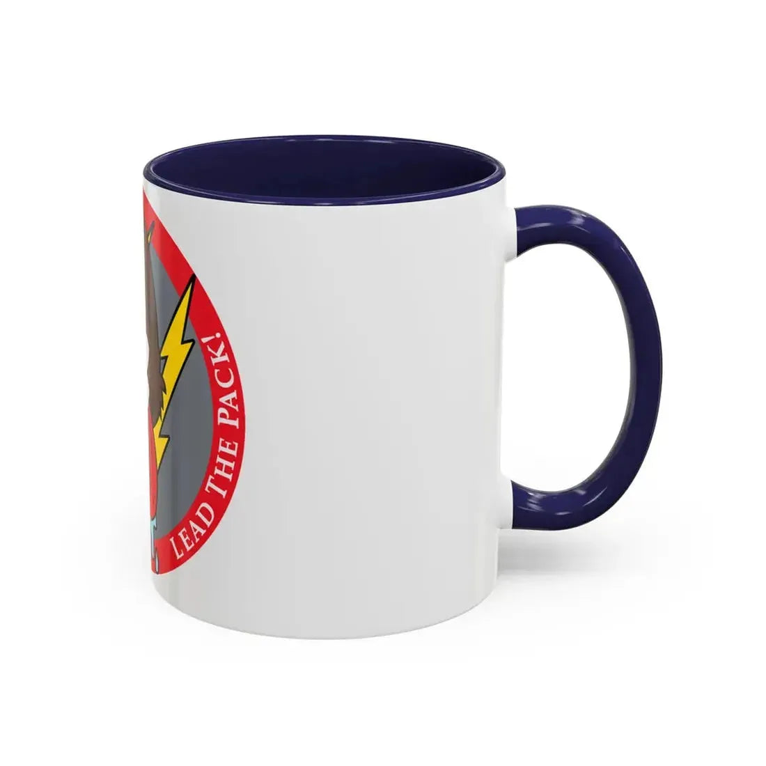 Red Wolfhound Patch (U.S. Air Force) Accent Coffee Mug - Go Mug Yourself