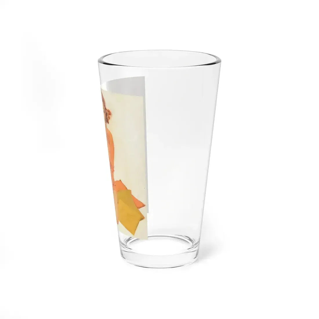 Redhead in Orange (Magazine Illustration) Pint Glass 16oz - Go Mug Yourself