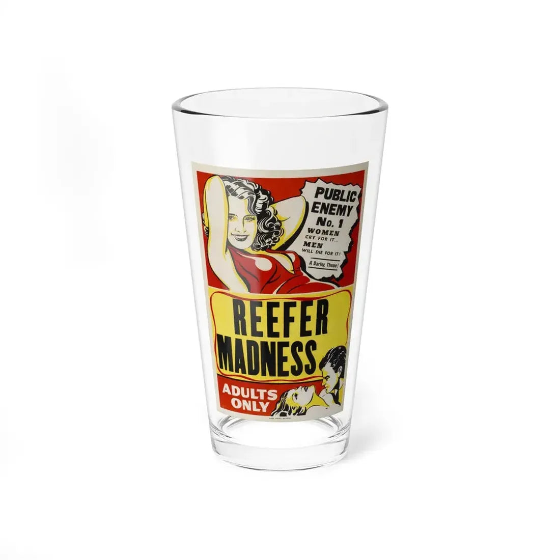 REEFER MADNESS 1936 Movie Poster - Pint Glass 16oz 16oz - Go Mug Yourself