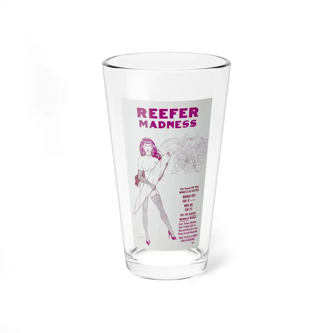 REEFER MADNESS (2) 1936 Movie Poster - Pint Glass 16oz 16oz - Go Mug Yourself