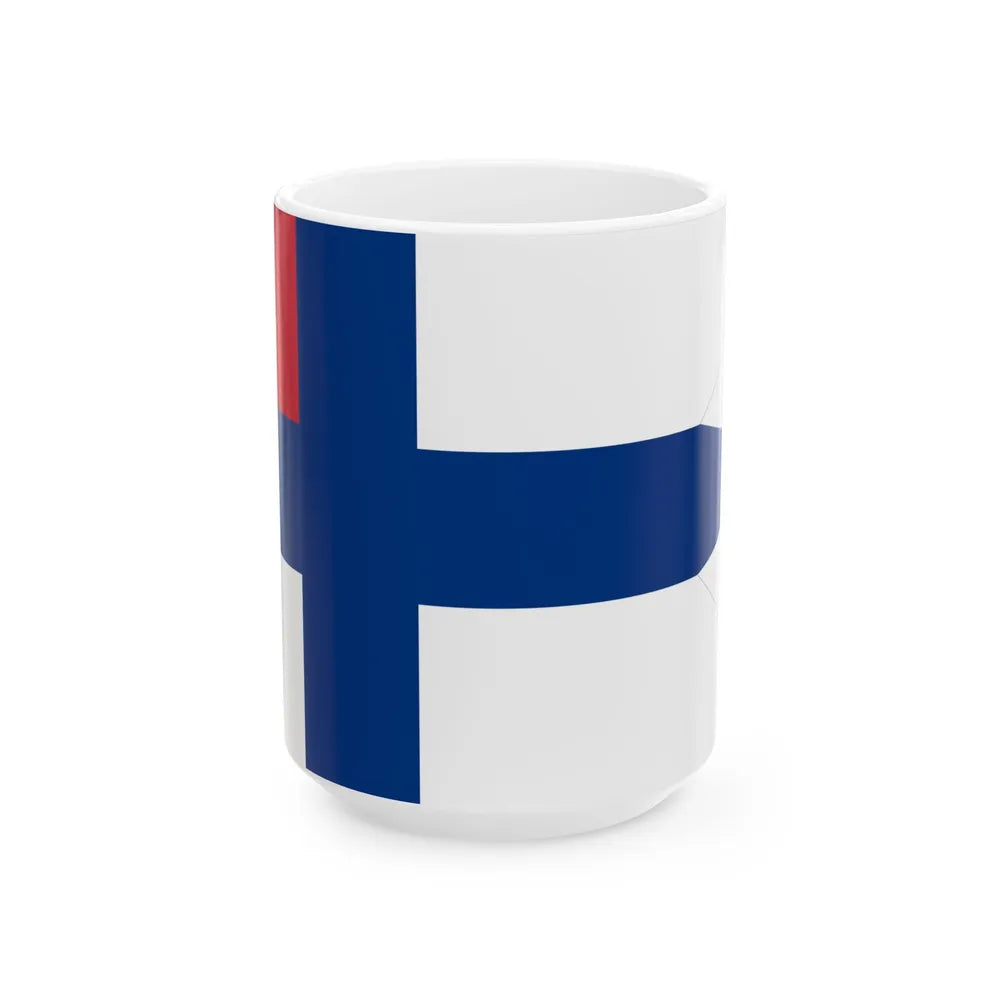 Regental standard of Finland (Finland) White Coffee Mug 15oz - Go Mug Yourself