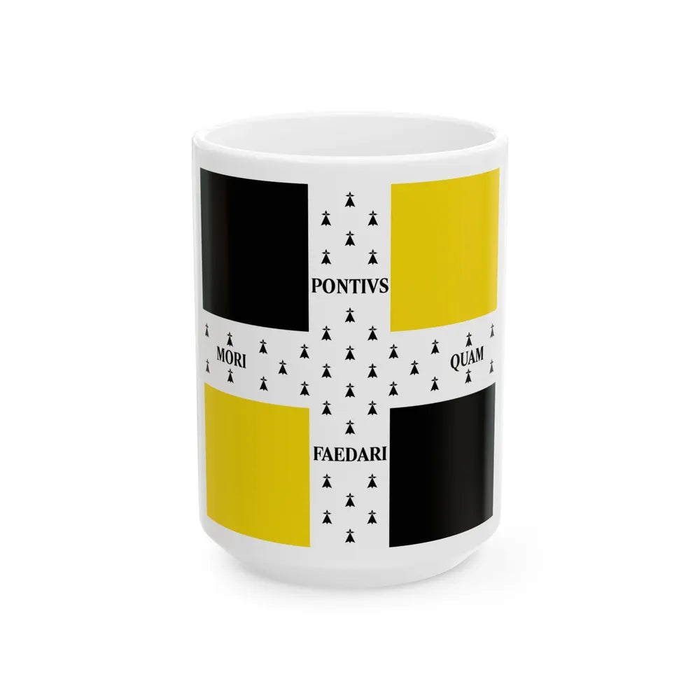 Regiment-bretagne-1740-1791 (Belgium) White Coffee Mug 15oz - Go Mug Yourself