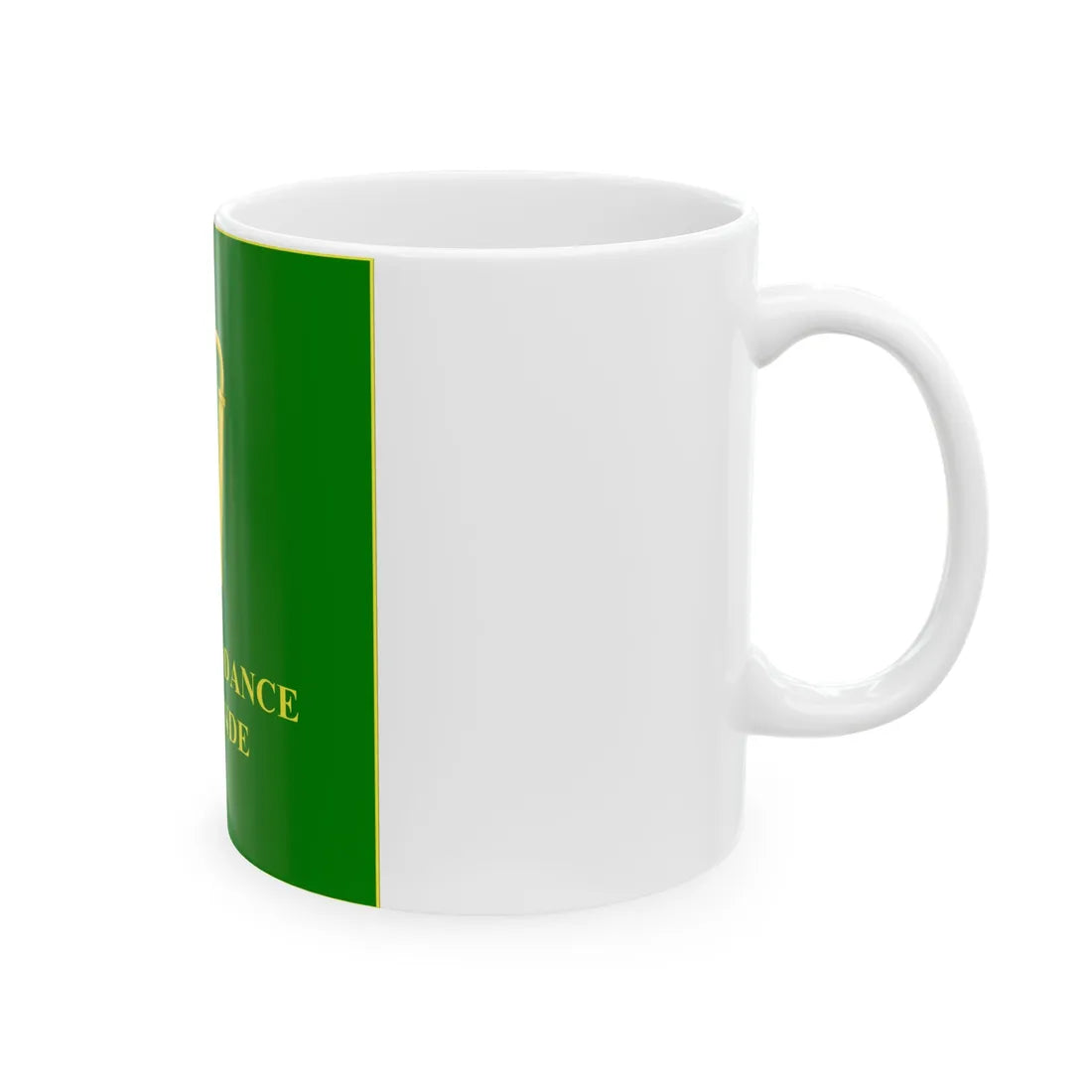 Regimental Colours of the Irish Legion Obverse (Ireland) White Coffee Mug - Go Mug Yourself