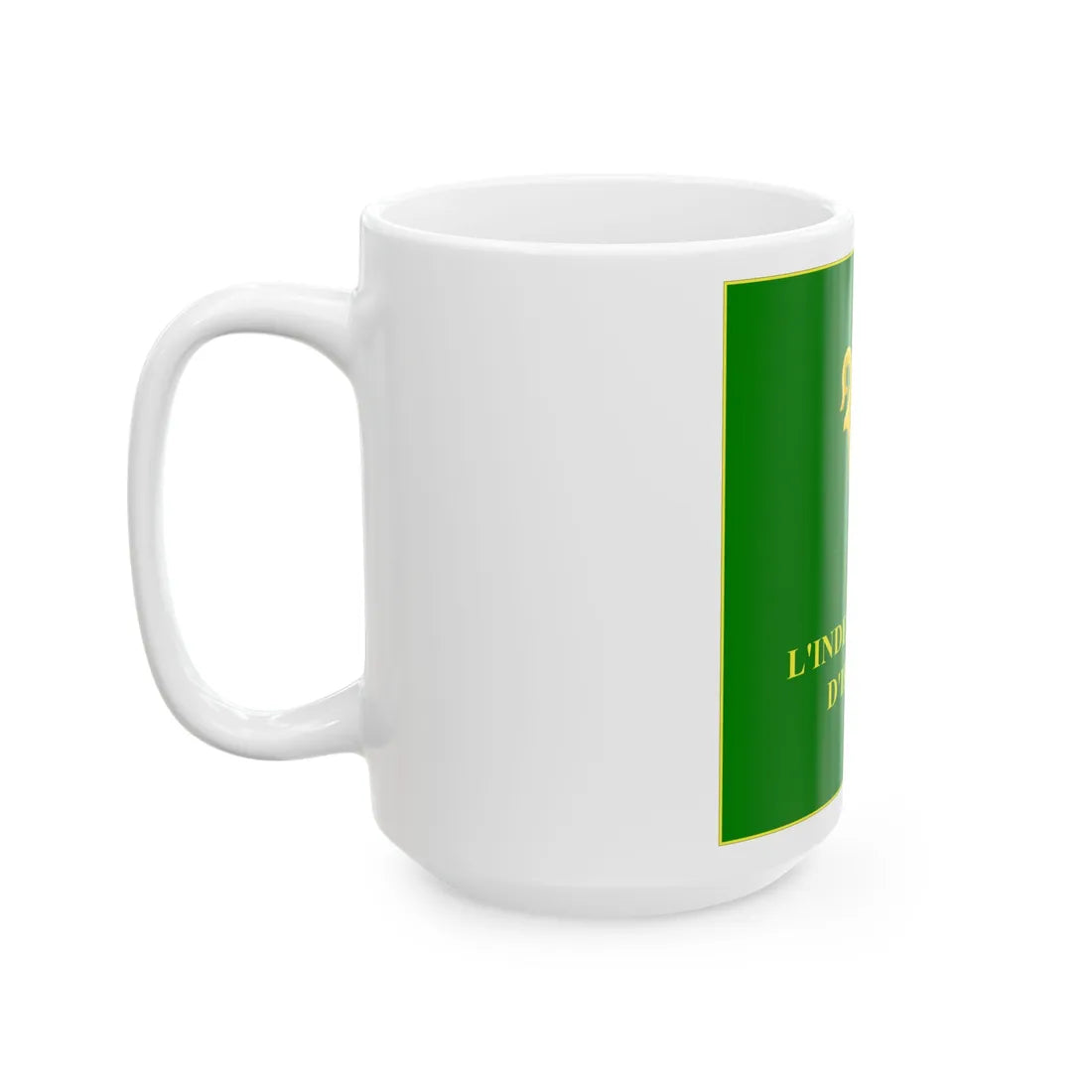 Regimental Colours of the Irish Legion Obverse (Ireland) White Coffee Mug - Go Mug Yourself