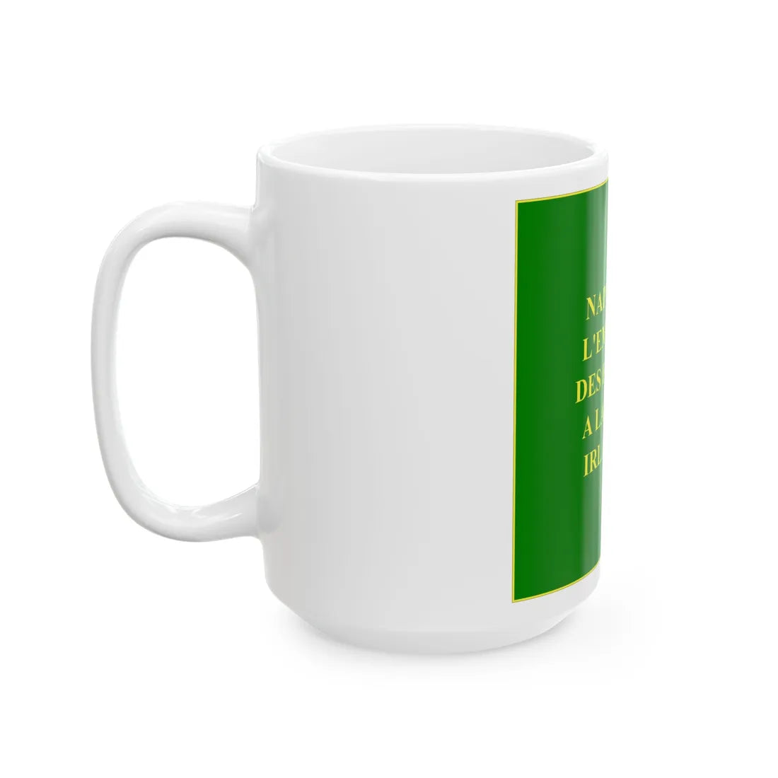 Regimental Colours of the Irish Legion Reverse (Ireland) White Coffee Mug - Go Mug Yourself