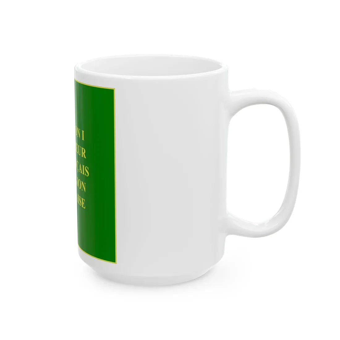 Regimental Colours of the Irish Legion Reverse (Ireland) White Coffee Mug - Go Mug Yourself
