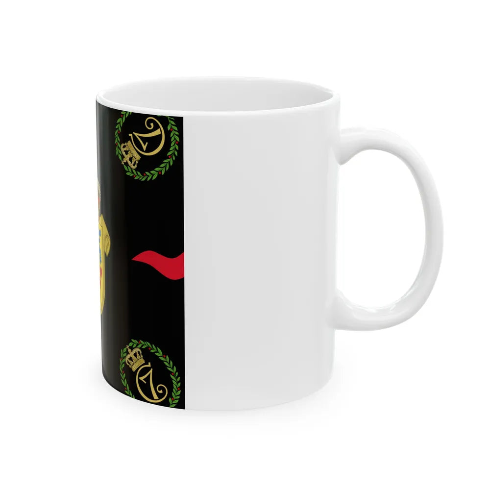 Regimental flag of 1st Jutland Infantry Regiment (Denmark) White Coffee Mug - Go Mug Yourself