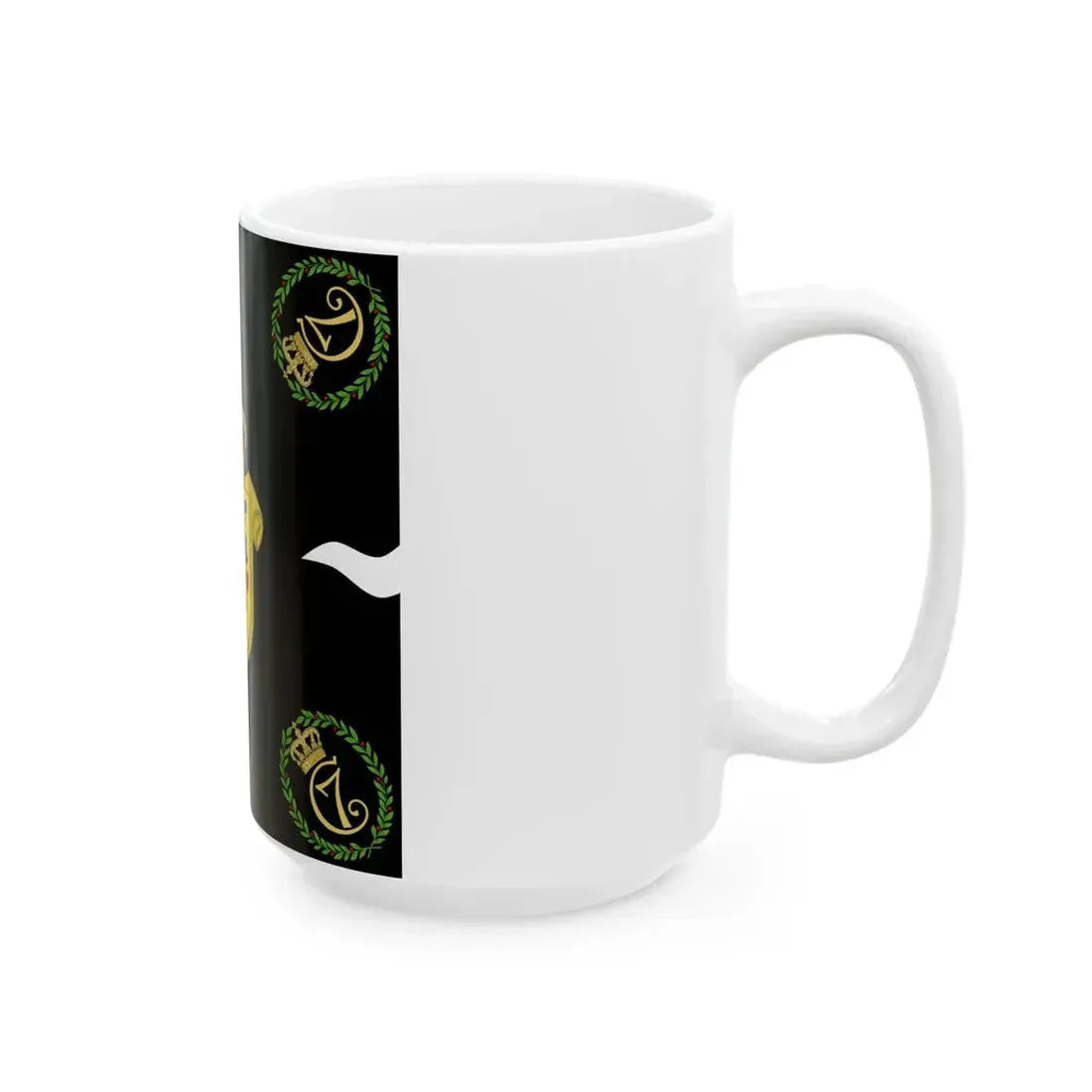 Regimental flag of 3rd Jutland Infantry Regiment (Denmark) White Coffee Mug - Go Mug Yourself