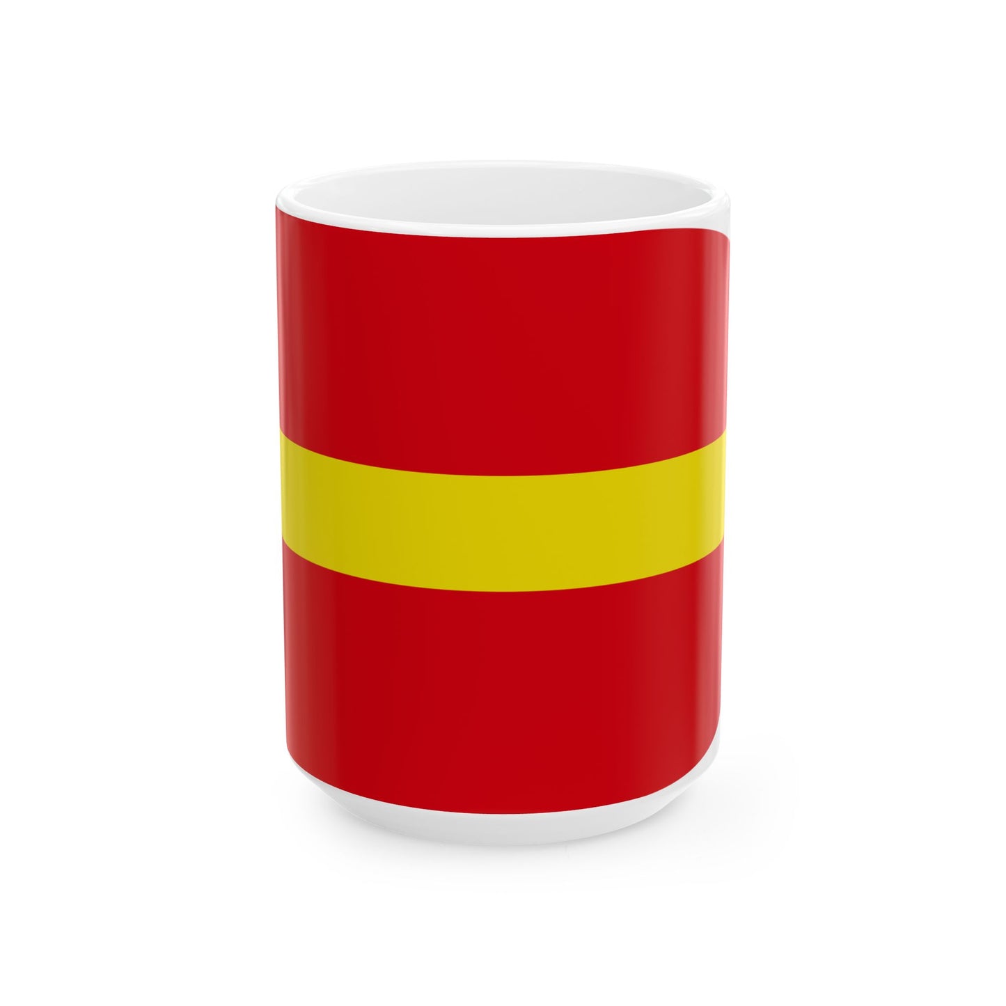 Regimental flag of Algiers (Algeria) White Coffee Mug-15oz-Go Mug Yourself