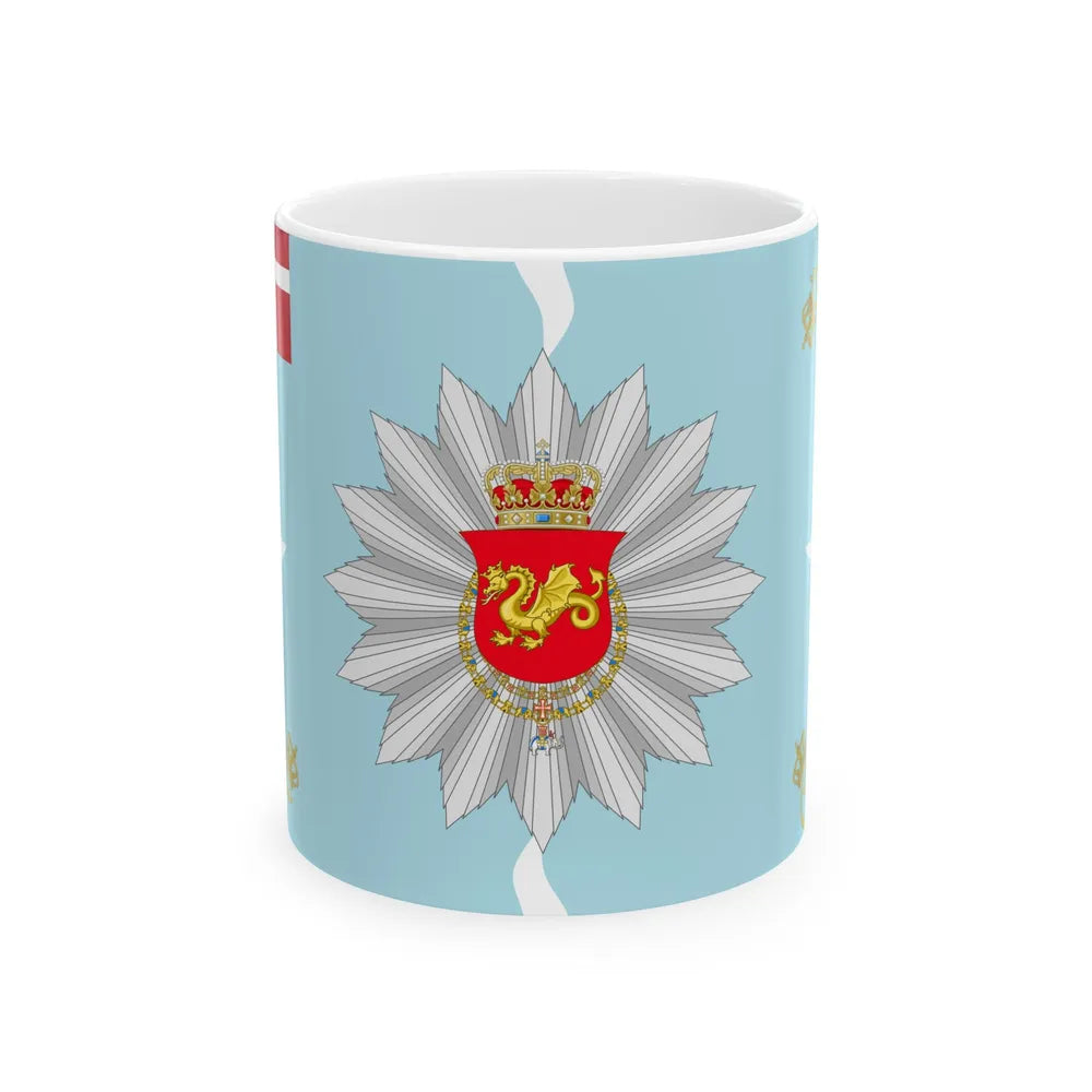 Regimental flag of Funen Infantry Regiment 1778-1785 (Denmark) White Coffee Mug 11oz - Go Mug Yourself