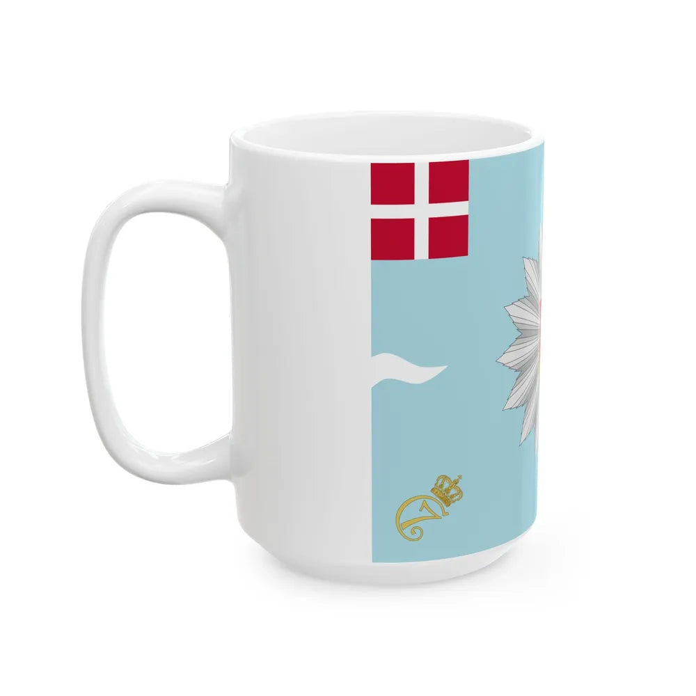 Regimental flag of Funen Infantry Regiment 1778-1785 (Denmark) White Coffee Mug - Go Mug Yourself