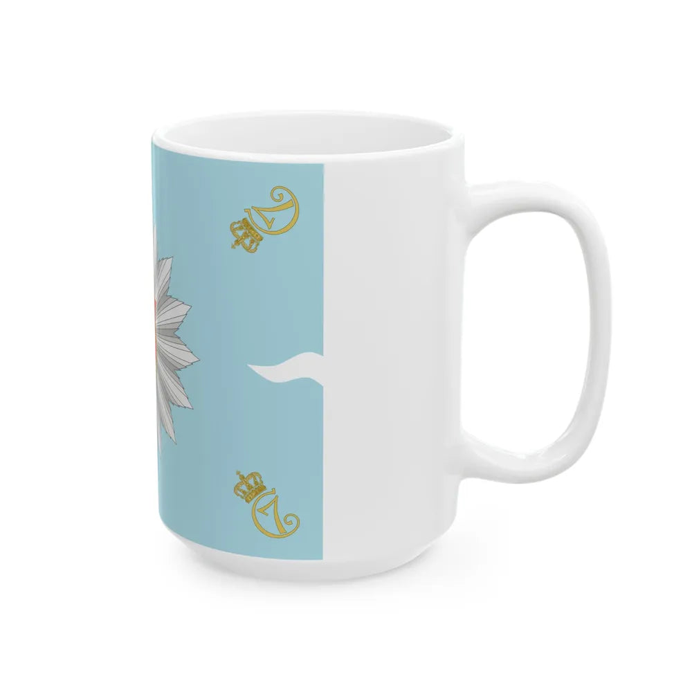 Regimental flag of Funen Infantry Regiment 1778-1785 (Denmark) White Coffee Mug - Go Mug Yourself