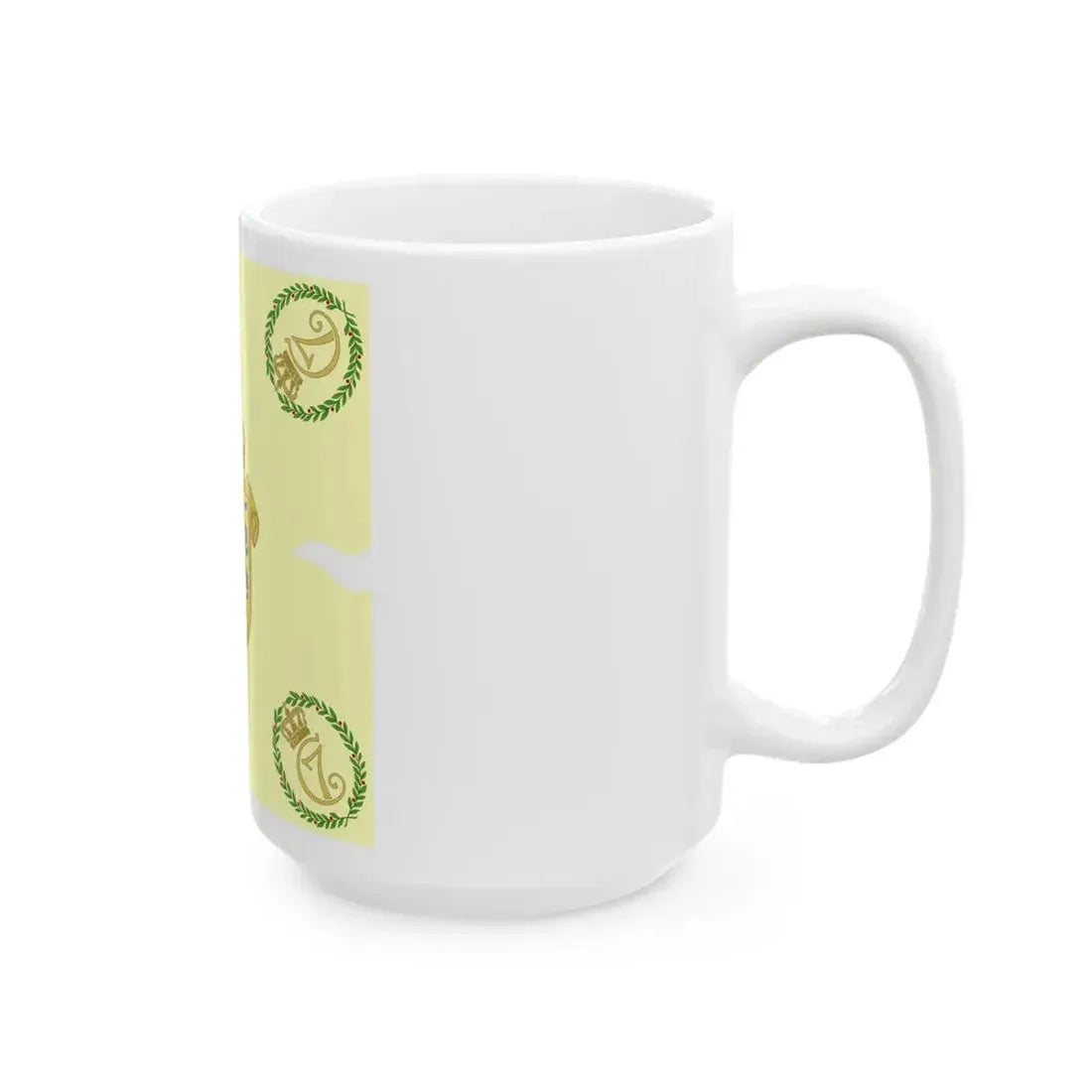 Regimental flag of Zealandic Infantry Regiment (Denmark) White Coffee Mug - Go Mug Yourself