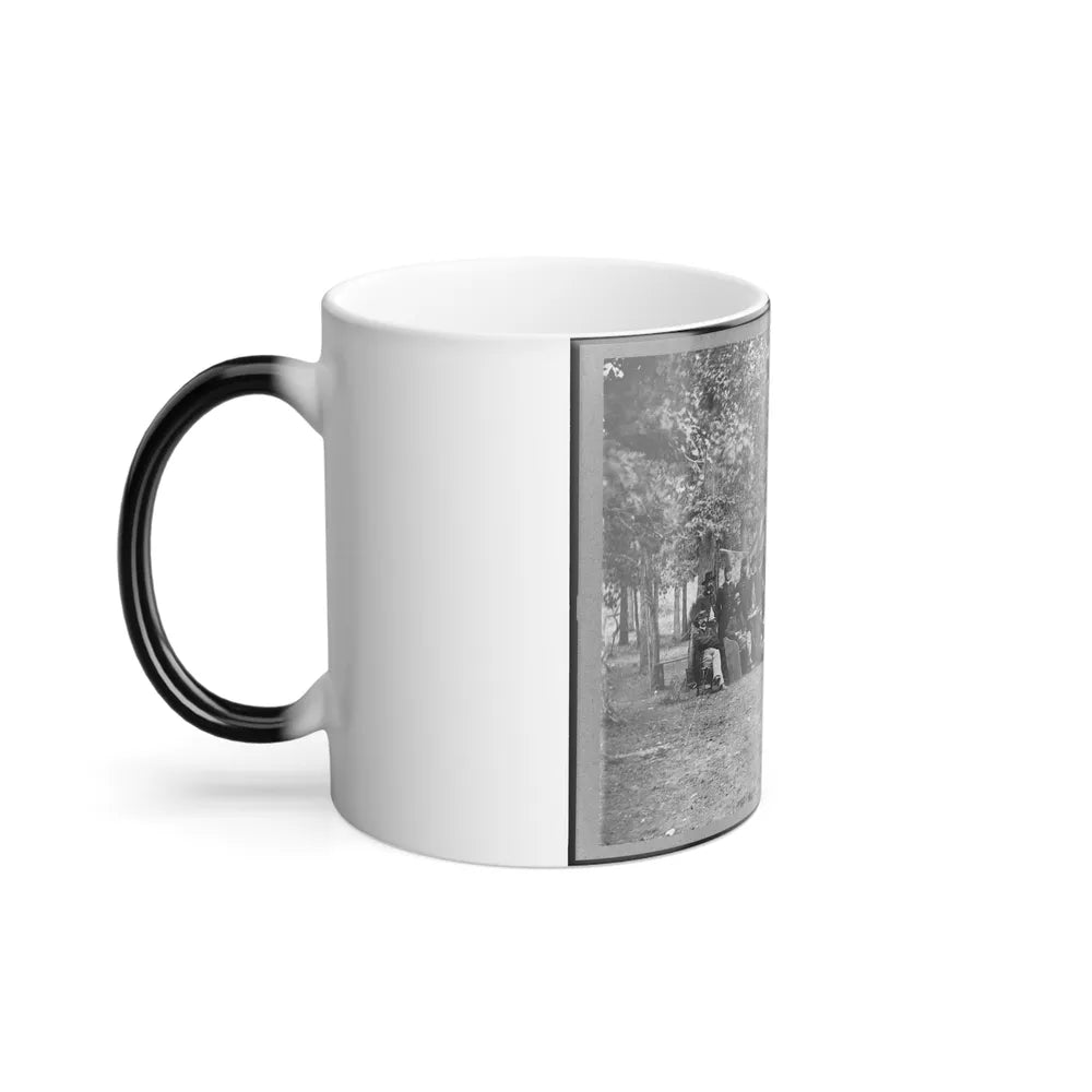 Regimental Staff, New York Volunteers, Near Bealton I.E., Bealeton , Va. (U.S. Civil War) Color Changing Coffee Mug 11oz-Go Mug Yourself