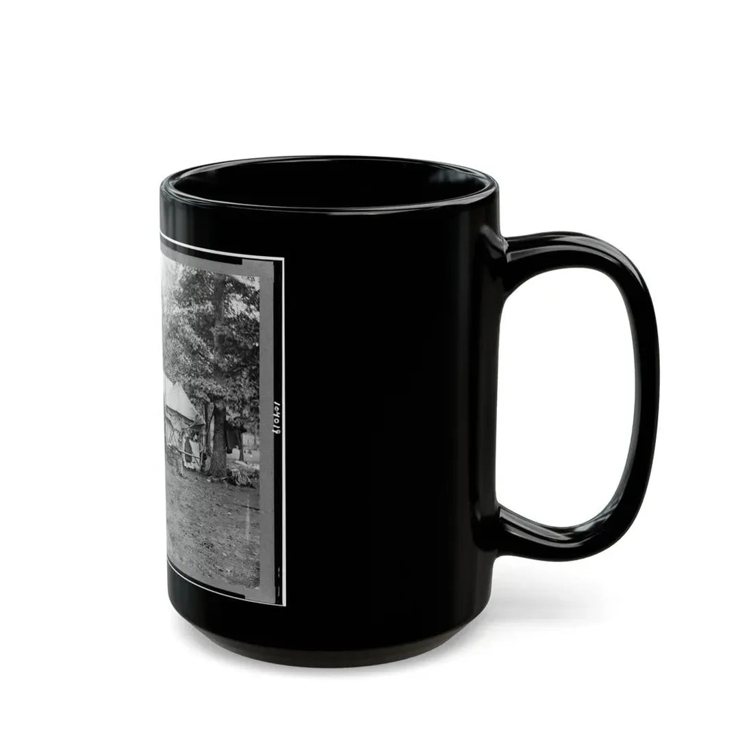 Regimental Staff, New York Volunteers, Near Bealton I.E., Bealeton , Va. (U.S. Civil War) Black Coffee Mug - Go Mug Yourself