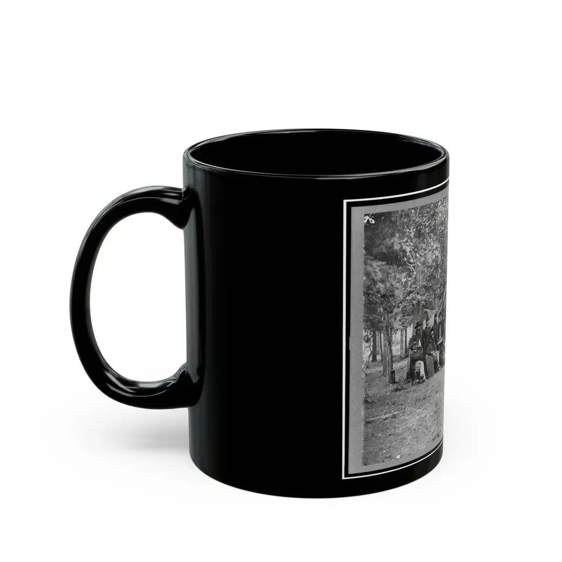 Regimental Staff, New York Volunteers, Near Bealton I.E., Bealeton , Va. (U.S. Civil War) Black Coffee Mug - Go Mug Yourself