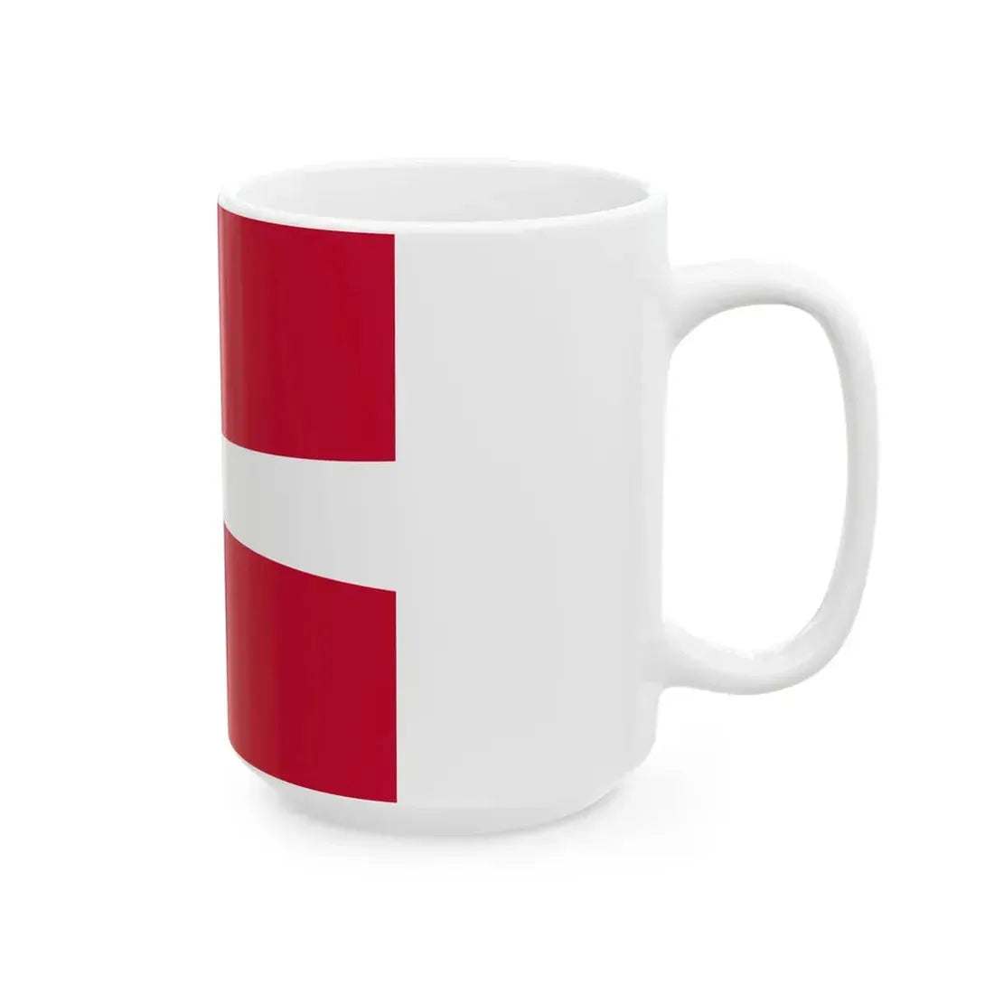 Regimental standard of 19 Battalion of Denmark 1912-1947 (Denmark) White Coffee Mug - Go Mug Yourself