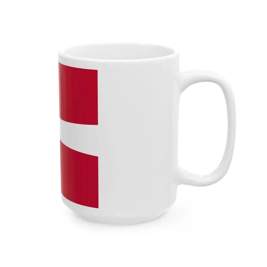 Regimental standard of 4 Battalion of Denmark 1912-1947 (Denmark) White Coffee Mug - Go Mug Yourself