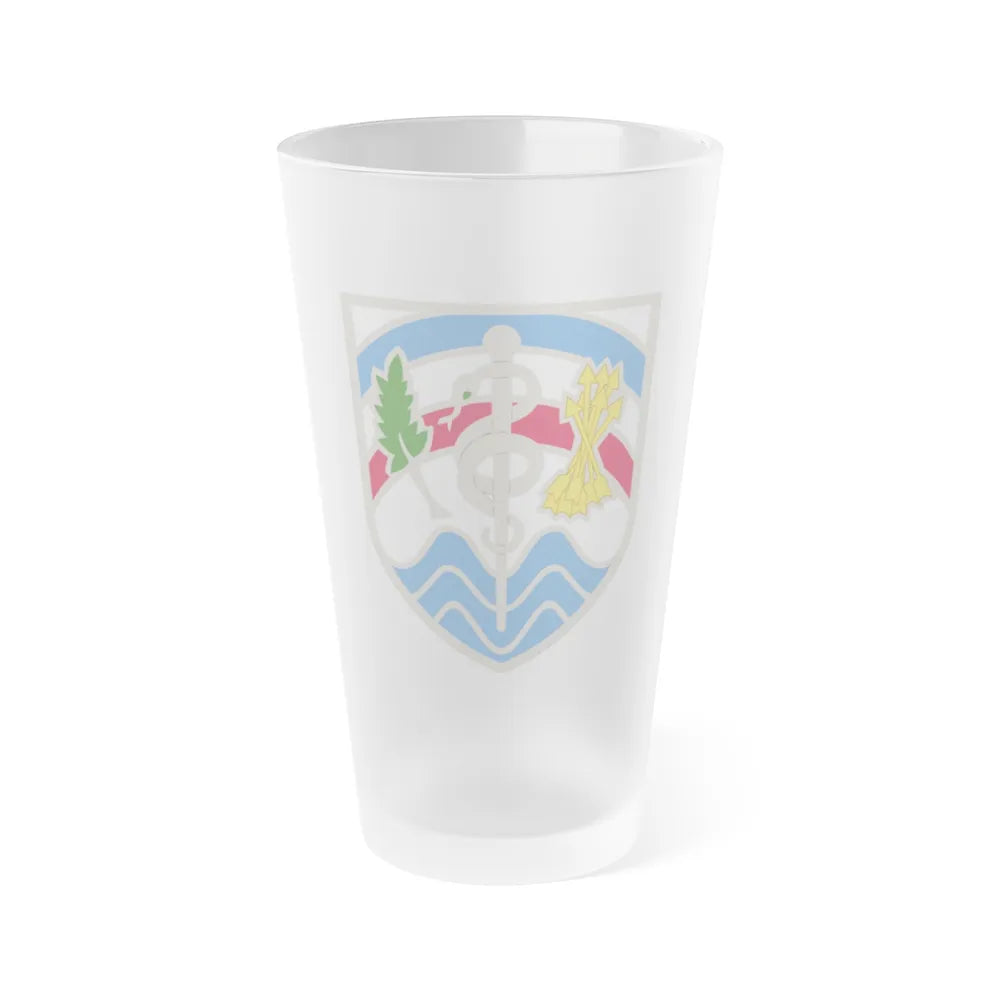 Regional Health Command Atlantic (U.S. Army) Frosted Pint Glass 16oz-Go Mug Yourself