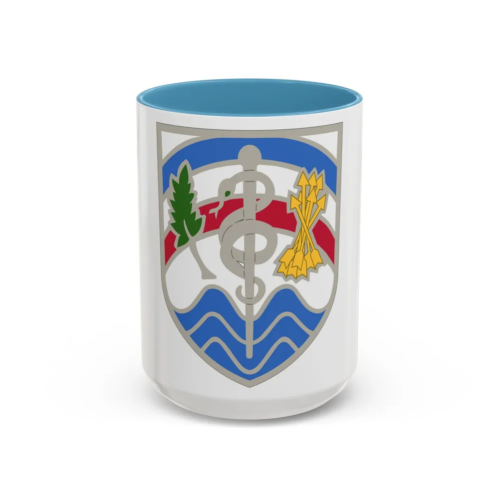 Regional Health Command Atlantic (U.S. Army) Accent Coffee Mug 15oz Light Blue - Go Mug Yourself